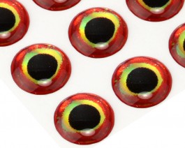 3D Epoxy Fish Eyes, Bloody, 7 mm